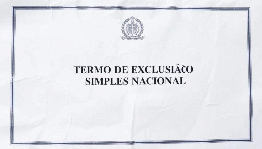 Termo de Exclusão do Simples Nacional